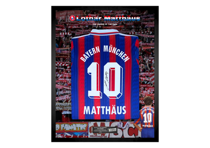 Lothar Matthäus Back Signed Retro Bayern Munich 1995/97 Shirt- 'The Leader of the Pack'