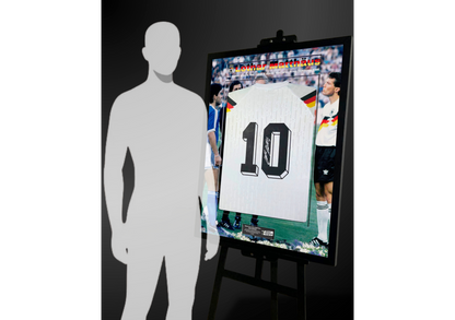 Lothar Matthäus Back Signed Retro West Germany 1990 Shirt- 'Two Fierce Rivals'