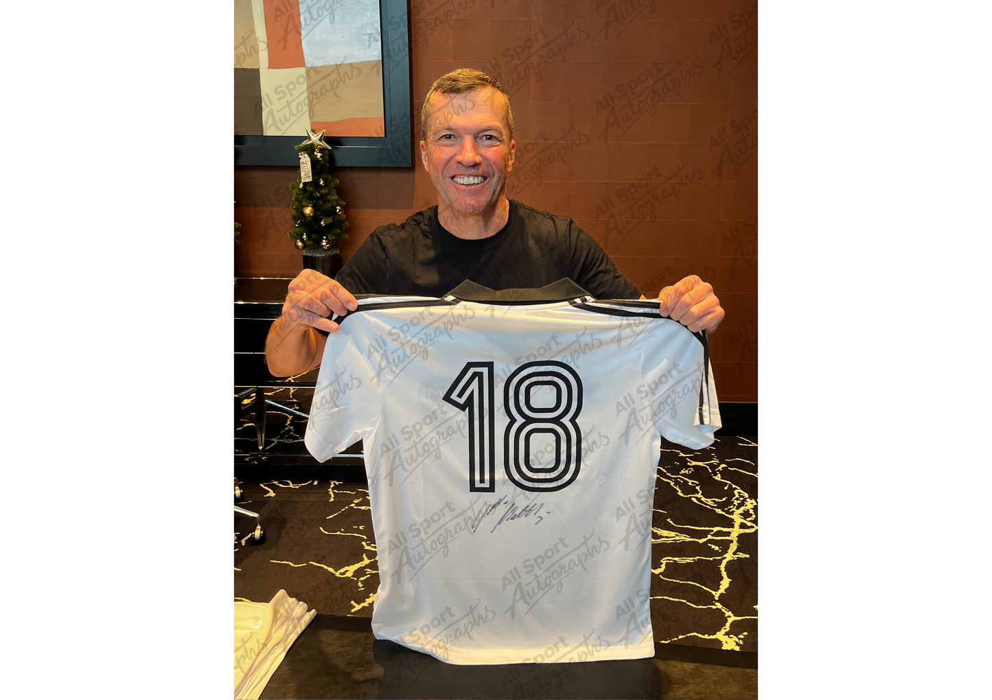 Lothar Matthäus Back Signed Retro West Germany 1980 Shirt- 'A Boy with a Dream'