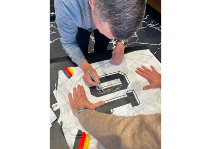 Lothar Matthäus Back Signed Retro West Germany 1990 Shirt- 'Two Fierce Rivals'