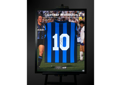 Lothar Matthäus Back Signed Retro Inter Milan 1988/89 Shirt- "The Best Rival I've Ever Had"